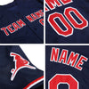 Custom Navy Navy-Light Blue Authentic Baseball Jersey