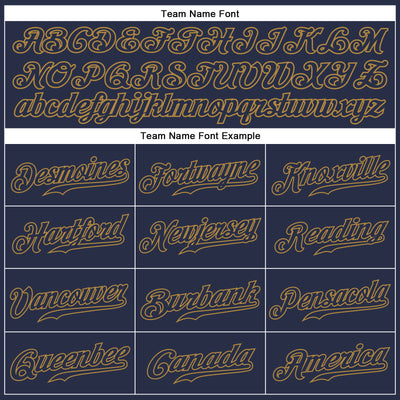 Custom Navy Navy-Old Gold Authentic Sleeveless Baseball Jersey