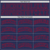 Custom Navy Navy-Red Authentic Throwback Basketball Jersey