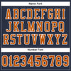 Custom Navy Texas Orange-White Mesh Authentic Football Jersey