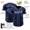 Custom Navy Royal-White Authentic Baseball Jersey