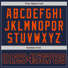 Custom Navy Navy-Orange Authentic Baseball Jersey