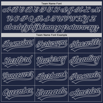 Custom Navy Navy-Gray Authentic Baseball Jersey