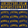 Custom Navy Gold Authentic Throwback Basketball Jersey