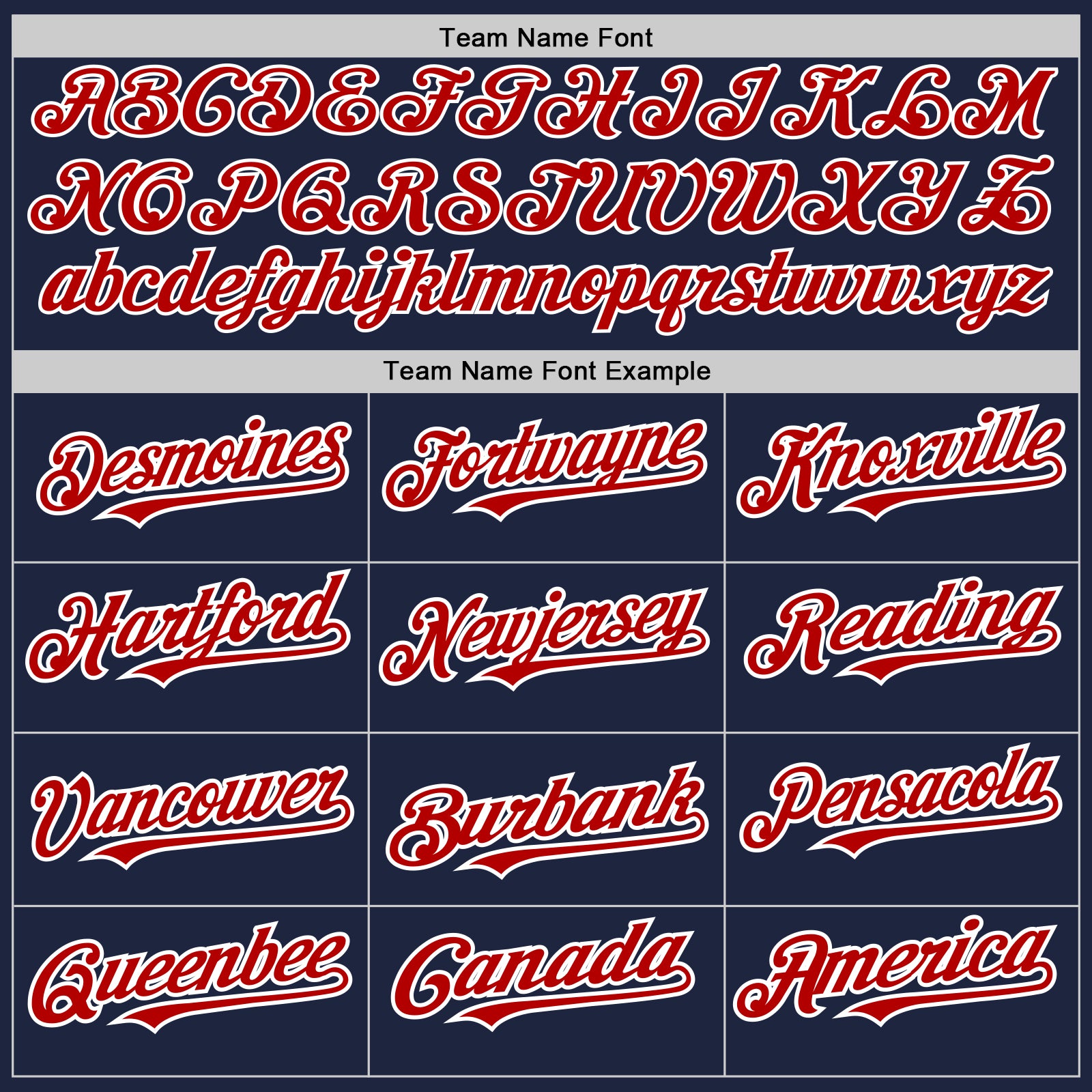 Personalized Navy Blue Red Team Name and Number Baseball 