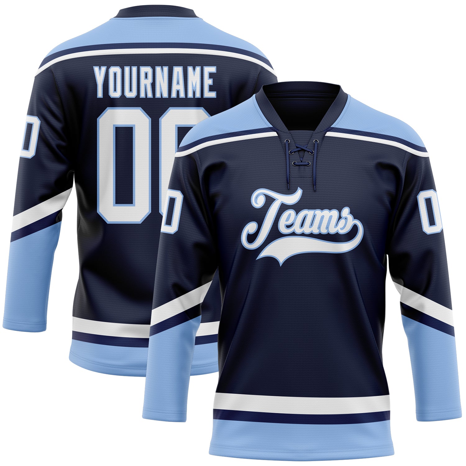 Men's Maine Black Bears Navy Blue Custom Hockey Jersey