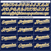 Custom Navy Old Gold-White Authentic Baseball Jersey