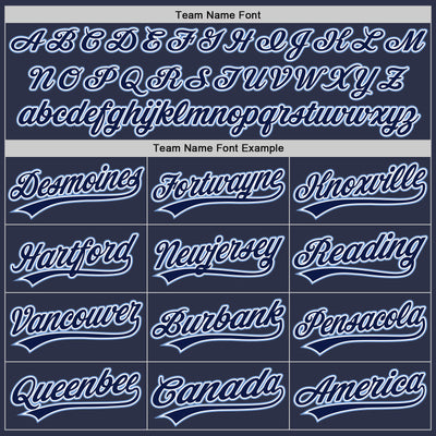 Custom Navy Light Blue-White Authentic Throwback Baseball Jersey