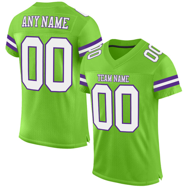 Custom Football Jersey Embroidered Your Names and Numbers – White/Purple - Blank  Jerseys