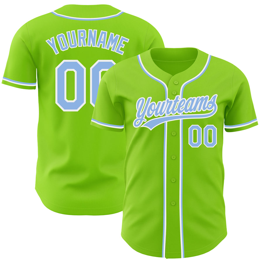 Custom Gold Neon Green-Red Authentic Baseball Jersey Discount