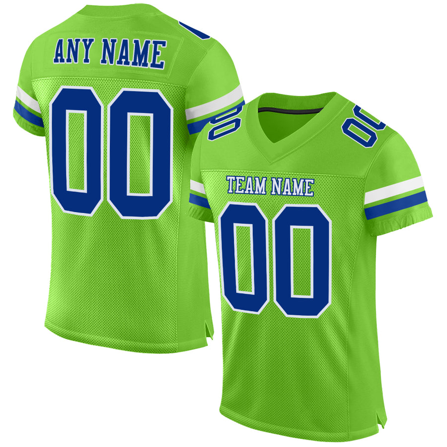 Men's Nike Royal Seattle Seahawks Throwback Custom Jersey