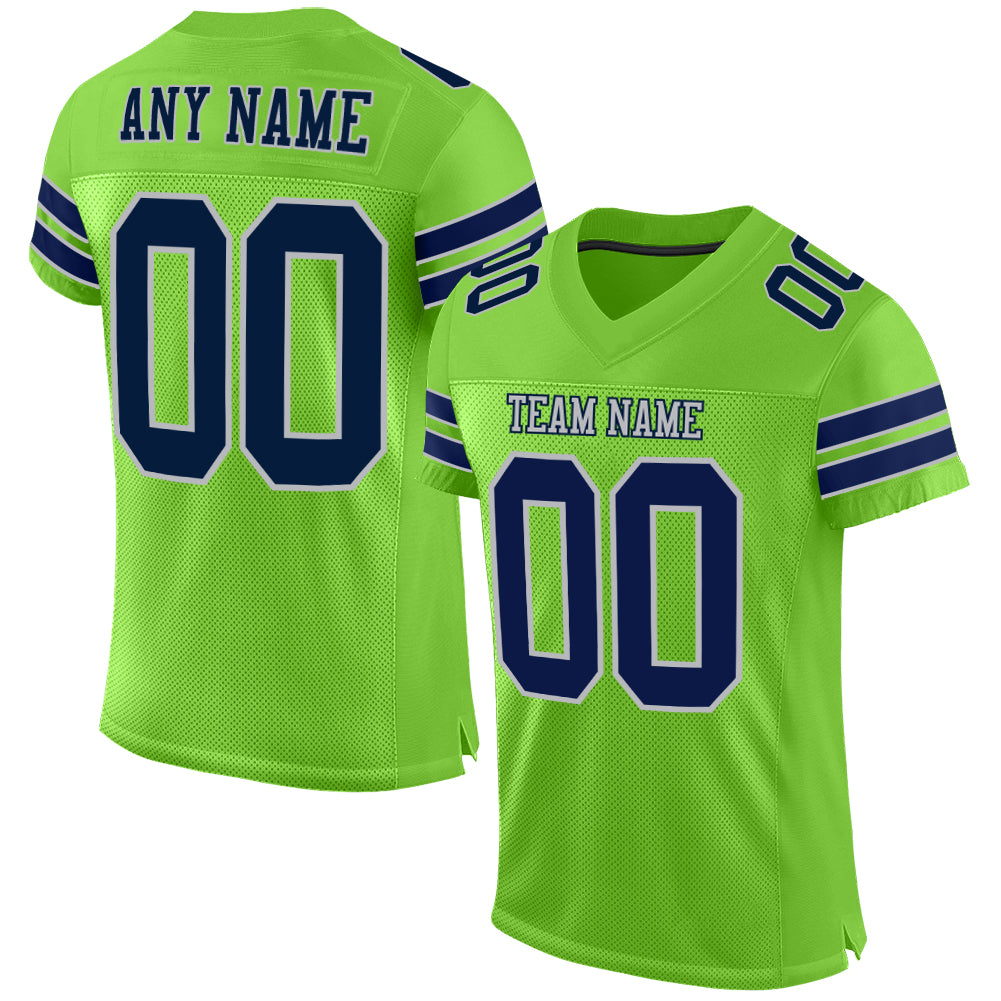 Nike Men's Royal and Kelly Green Seattle Seahawks Throwback Raglan Long Sleeve T-Shirt Blue