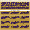 Custom Old Gold Purple-Black Authentic Baseball Jersey