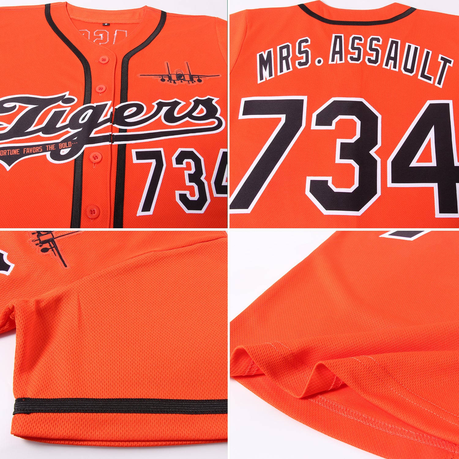 Custom Orange Navy-White Baseball Jersey