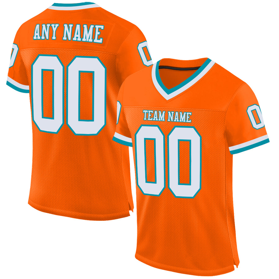 Retro Fade Football Jersey, Orange Football Top