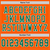 Custom Orange Kelly Green-White Mesh Authentic Football Jersey