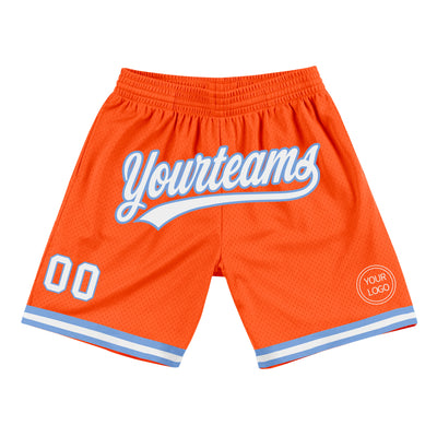 Custom Pinstripe Basketball Shorts Cream Black Black-Orange Authentic -  FansIdea