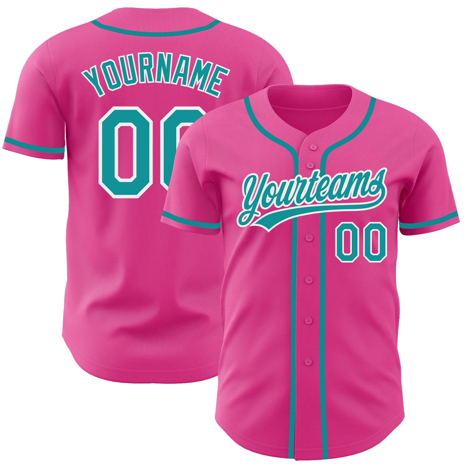 Teal and sales pink jersey