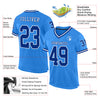 Custom Powder Blue Royal-White Mesh Authentic Throwback Football Jersey