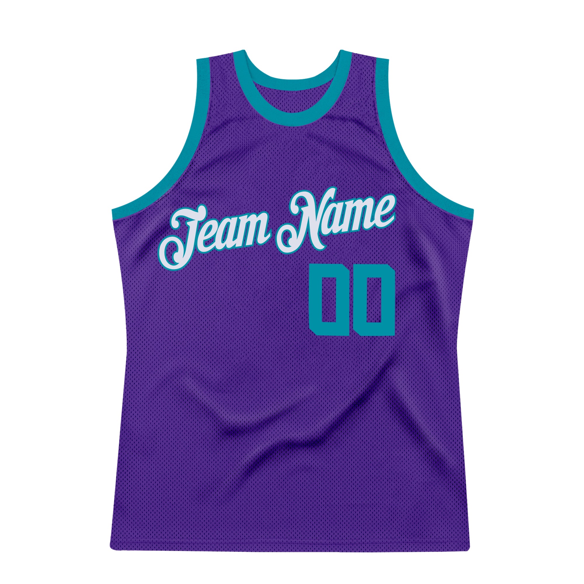 Custom Team Basketball Purple Jersey White