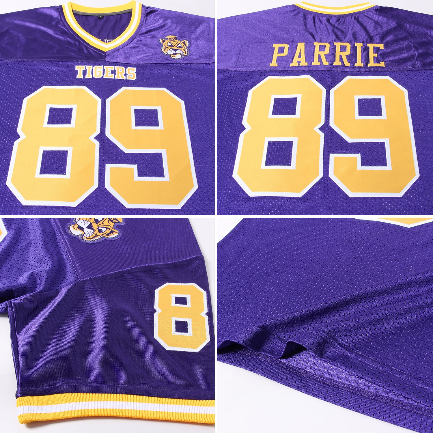 Custom Purple Purple-Gold Authentic Throwback Basketball Jersey