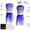 Custom Purple White-Black Round Neck Sublimation Basketball Suit Jersey