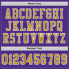 Custom Purple Old Gold-White Mesh Authentic Football Jersey