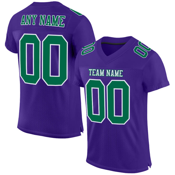 Football team sales with purple jersey