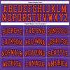 Custom Purple Orange-Black Authentic Throwback Basketball Jersey