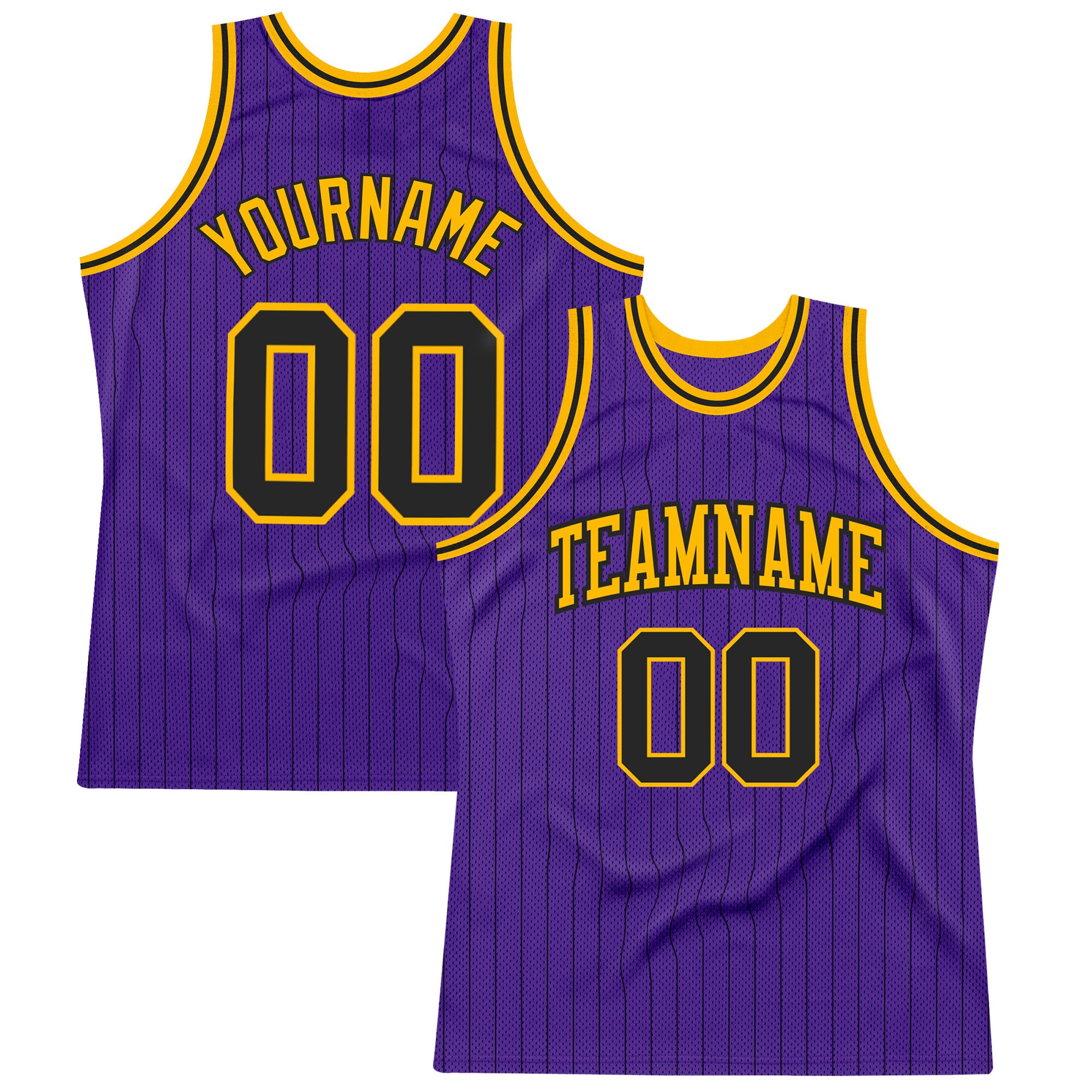 LA Lakers Pinstripe White Jersey Top