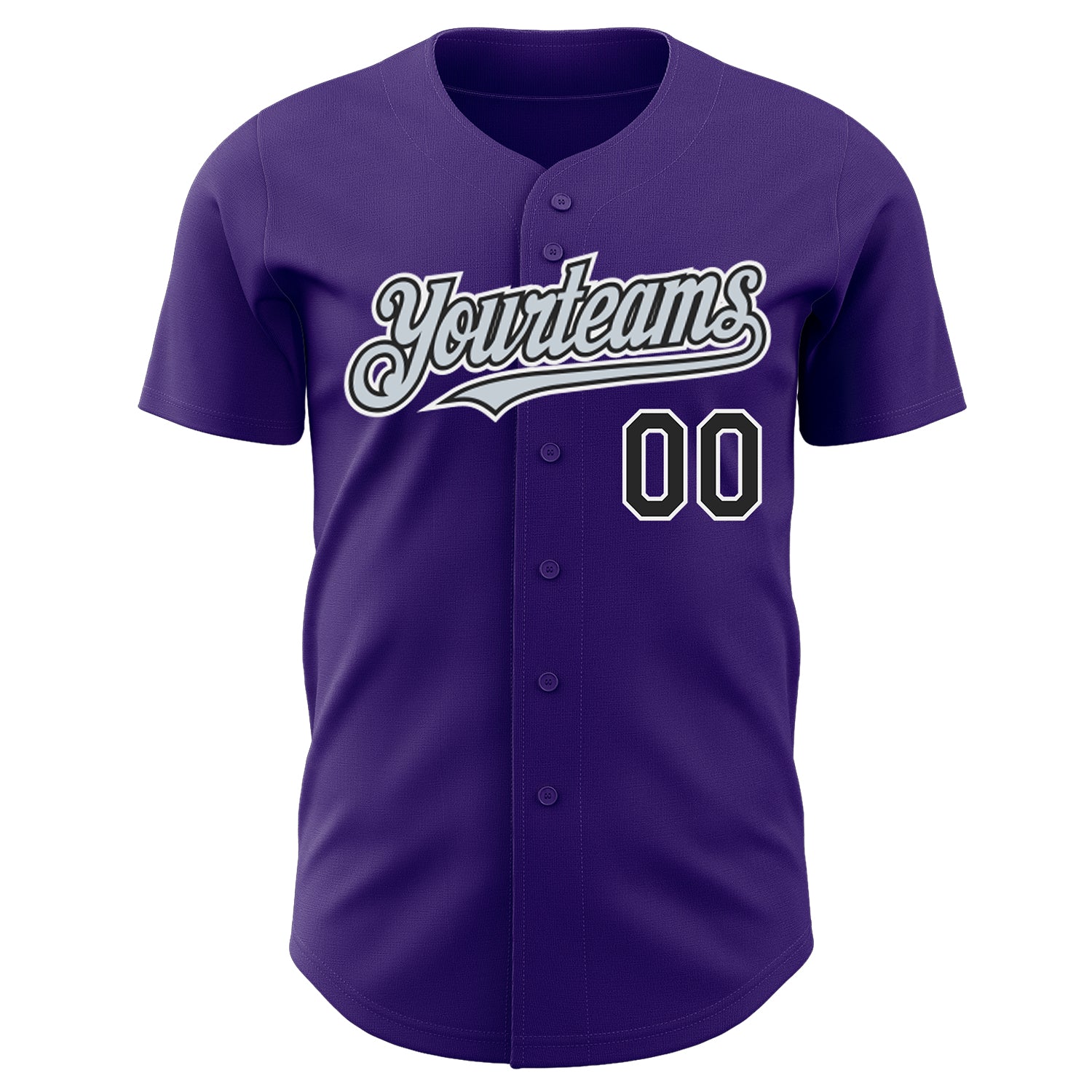 Custom Black Purple-White Authentic Baseball Jersey Discount