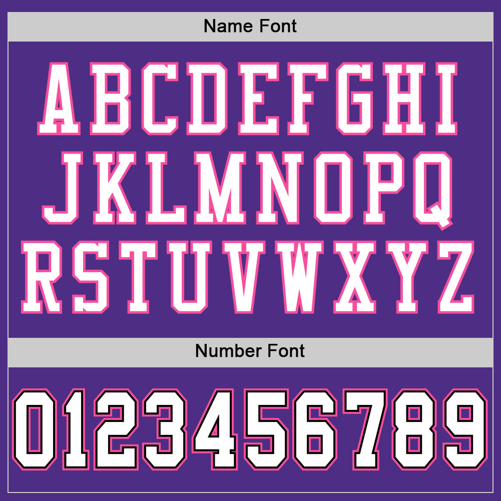 Custom Black Purple-Pink Mesh Authentic Football Jersey Free Shipping –  Fiitg