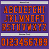 Custom Purple Orange-Black Mesh Authentic Football Jersey