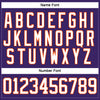 Custom Purple White-Orange Hockey Lace Neck Jersey