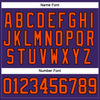 Custom Purple Orange-Black Hockey Lace Neck Jersey