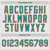 Custom White Aqua Pinstripe Aqua-Orange Authentic Raglan Sleeves Baseball Jersey