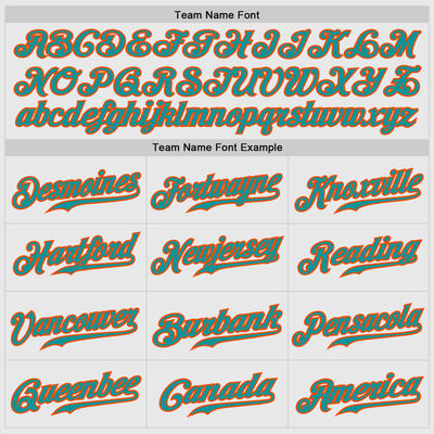 Custom White Aqua Pinstripe Aqua-Orange Authentic Raglan Sleeves Baseball Jersey