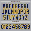 Custom Gray Navy-Gold Authentic Raglan Sleeves Baseball Jersey