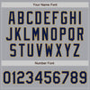 Custom Gray Navy-Old Gold Authentic Raglan Sleeves Baseball Jersey