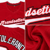 Custom Red Red-Green Authentic Baseball Jersey