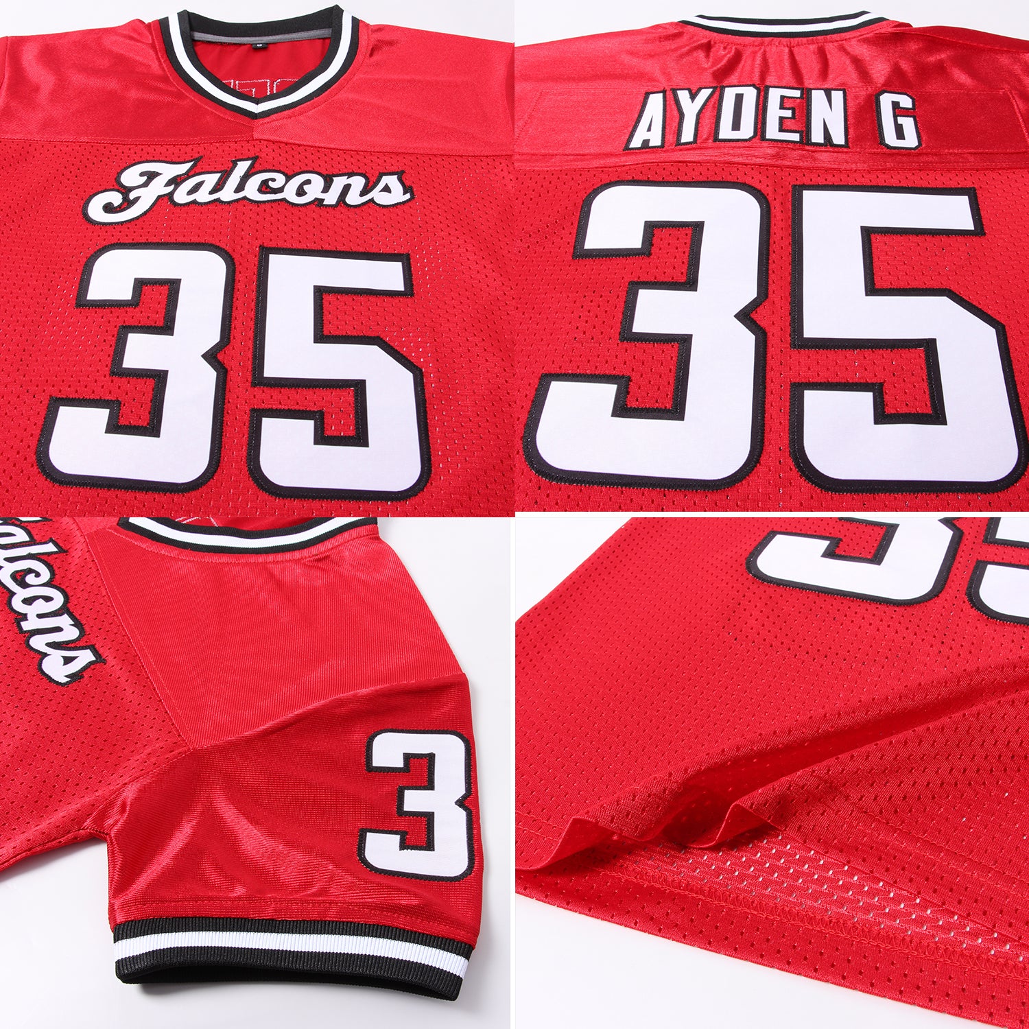 Women's Atlanta Falcons Black Custom Jersey Throwback Game 2020 