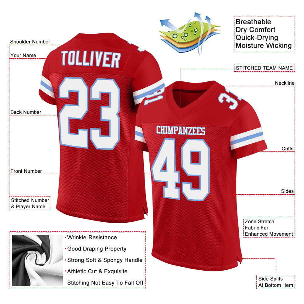 Cutest BUCCANEERS Fan A Custom Red and White Football Jersey 