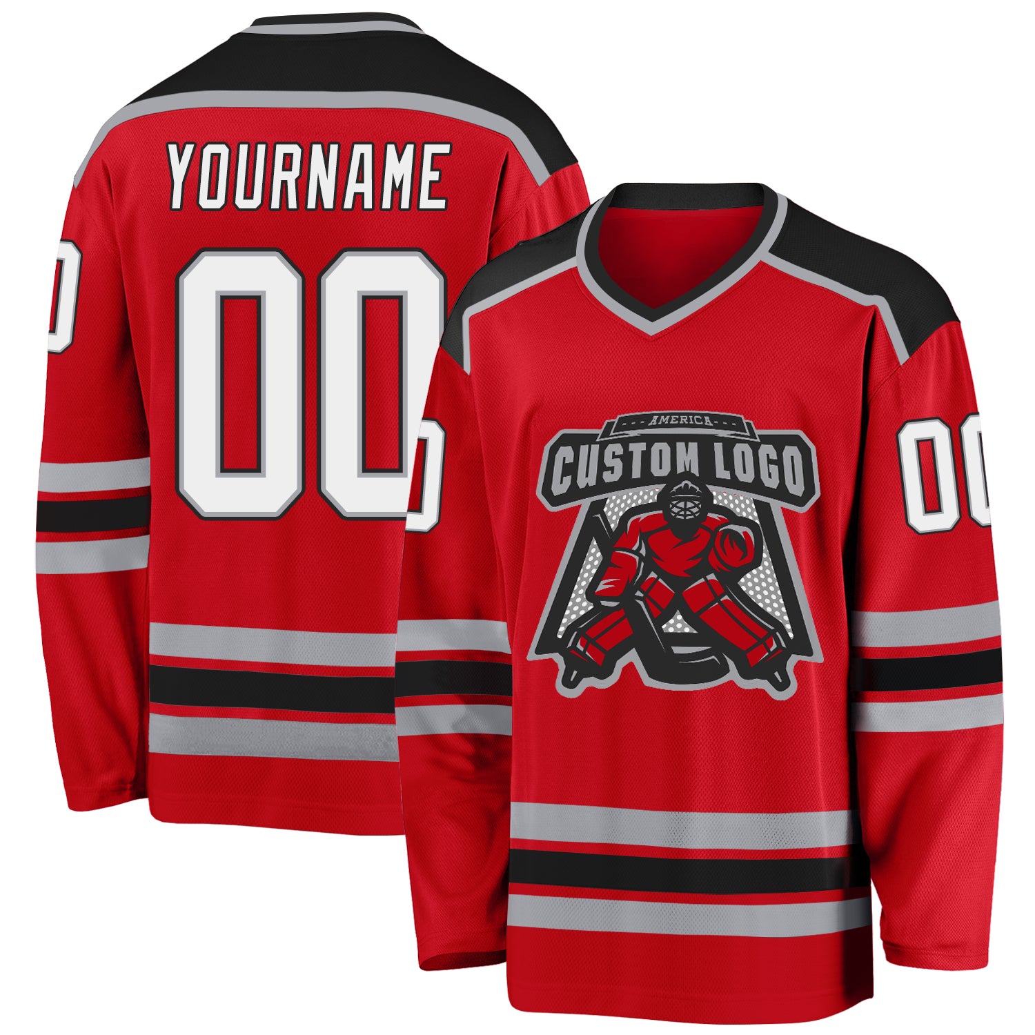 Custom Chicago Blackhawks Hockey Jersey Name and Number Red Drift Fashion