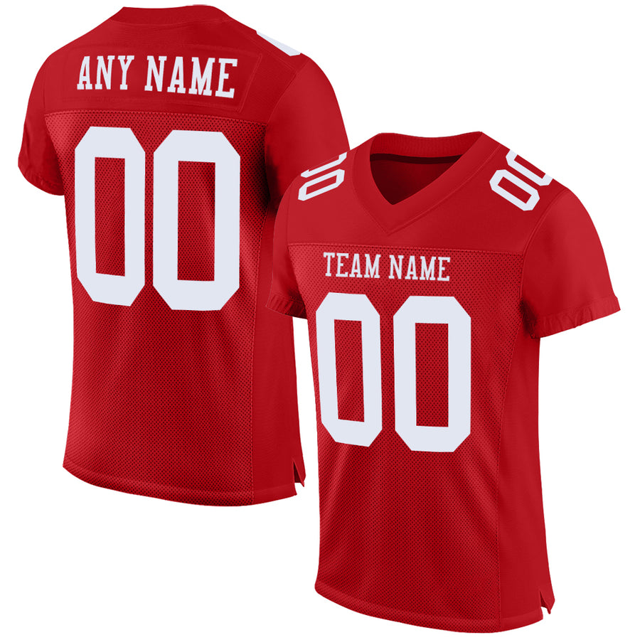 Custom Football Jerseys Personalized Stitched Team Games Uniforms Tagged Red FansIdea