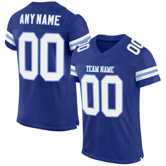 Custom Black White-Sky Blue Mesh Authentic Football Jersey Discount