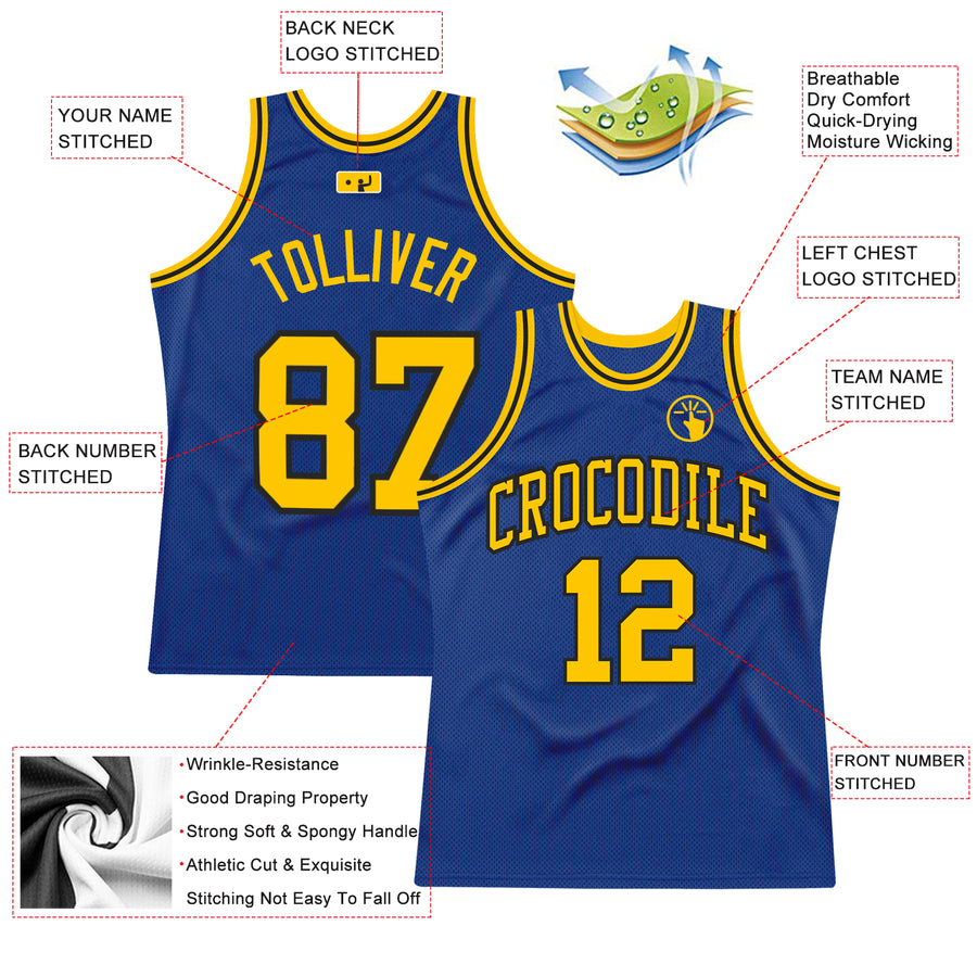 Custom Basketball Jerseys Athletic Gold & White Home and 