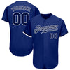 Custom Royal Navy-White Authentic Baseball Jersey