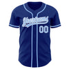 Custom Royal Light Blue-White Authentic Baseball Jersey