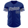 Custom Royal Navy-White Authentic Baseball Jersey