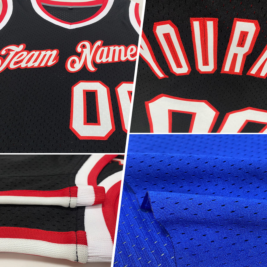 Custom Royal Gold-White Authentic Throwback Basketball Jersey